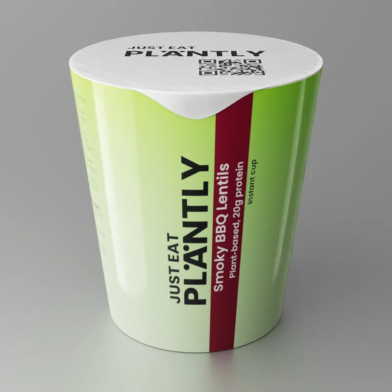 Smoky Lentils Box — plantbaserad måltidskopp med 20g protein per portion
