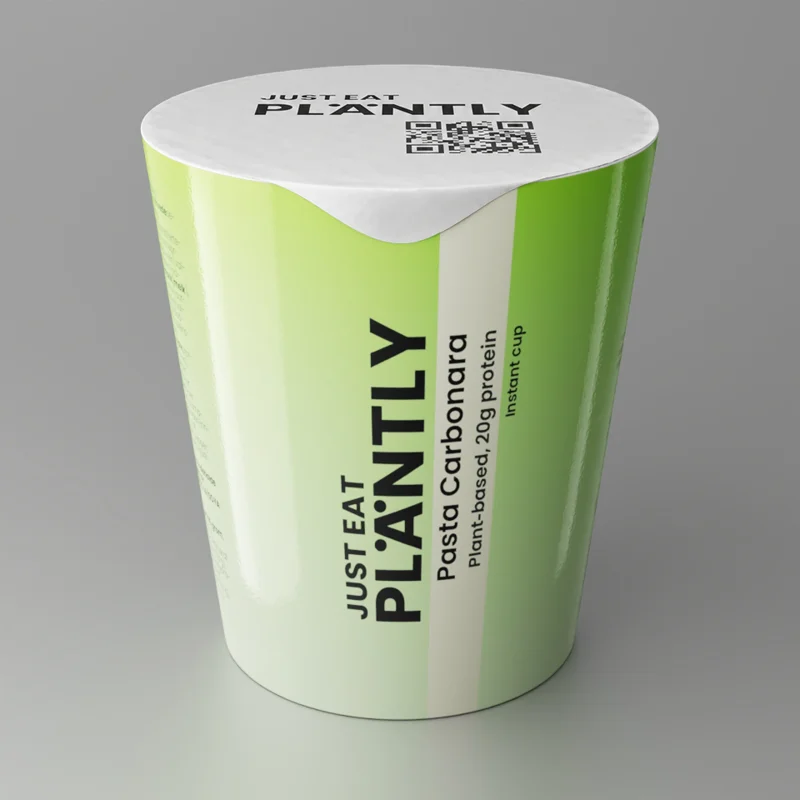 Carbonara Box — plantbaserad måltidskopp med 20g protein per portion